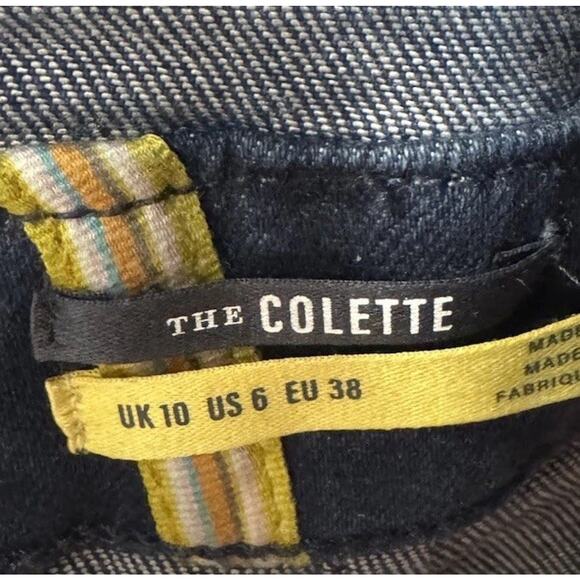 Maeve The Colette Jumpsuit Women’s Size 6 Denim Short Sleeve Anthropologie Boho - Picture 7 of 10